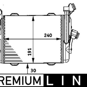MOTOR YAG RADYATORU PREMIUM LINE BMW E38 39 17212246027 17212246028