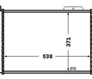 RADYATÖR BRAZİNG ASTRA F 93-98 1.4I-1.6I-2.0I KLİMASIZ MEK OTOM 538x368x26