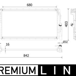 MOTOR SU RADYATORU MINI F55 F56 14 17 PREMIUM LINE 17117617594