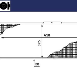 RADYATÖR VECTRA A 90-95 CALIBRA A 94-97 AC KLİMASIZ MEK 618x375x28 1300092-3096385