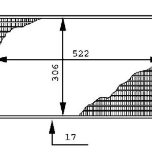 RADYATÖR ASTRA F 1.4I-1.6I KLİMASIZ MEK 522x306x17 1300112-90469375-1300154-1300140