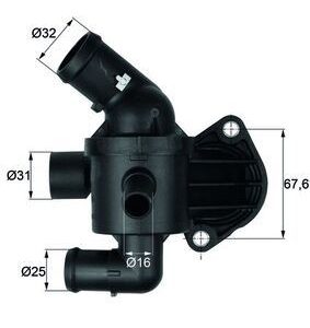 TERMOSTAT KOMPLE 92C POLO-GOLF6-JETTA-PASSAT-A3-CADDY 1.6 TDI CAYA-CAYB-CAYC-CAYE-CFHC 3 BAĞ. 03L121111S-03L121111R