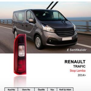 ARKA STOP LAMBA SAĞ TRAFIC III DUYSUZ 2014