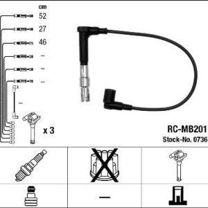 ATESLEME KABLOSU SETI MERCEDES M104 W124 S124 C124 W202 W210 W463 W140 3 LU