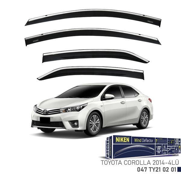 KROMLU CAM RÜZGARLIĞI TOYOTA COROLLA 2014- 4LÜ