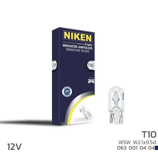 NIKEN T10 PARK AMPULU W5W W2.1x9.5d 12V 10LU