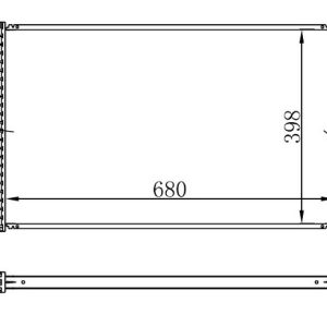 RADYATÖR BRAZİNG INSIGNIA-SAAB 9-5 1.6-1.8 08 AC MEK 680x398x16 1300292-13241726
