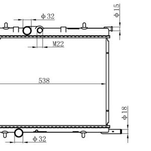 RADYATÖR 307 00 C4 04 1.4-1.6 16V-PARTNER-BERLINGO 97 2.0HDI 00 AC -- MEKx380X538X16 1 SIRA CU PL 9835996080-1331.LS-1330.N7-1330.F4