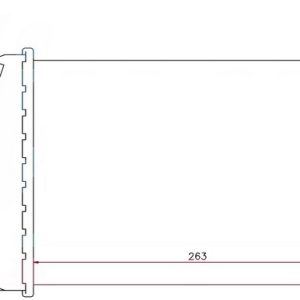TURBO RADYATÖRÜ INTERCOOLER ASTRA H-ZAFIRA AL/PL/BRZ 262x181.5x62 96587 6302072-6302076-13213402-93187214