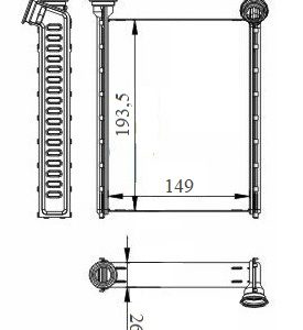 KALORİFER RADYATORU BRAZİNG RENAULT MEGANE IV-KADJAR-TALISMAN 271154677R