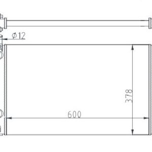 RADYATÖR ASTRA G-ZAFIRA 1.4 16V-1.6 16V-1.8 16V-2.0 16V-2.2 16V AC KLİMASIZ MEKANİK 600x377x34 1300189
