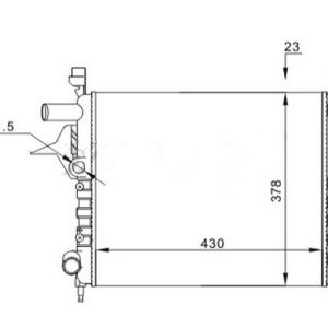 MOTOR SU RADYATÖRÜ RENAULT TWINGO 96 1.1 2 SIRA AL PL SİSTEM