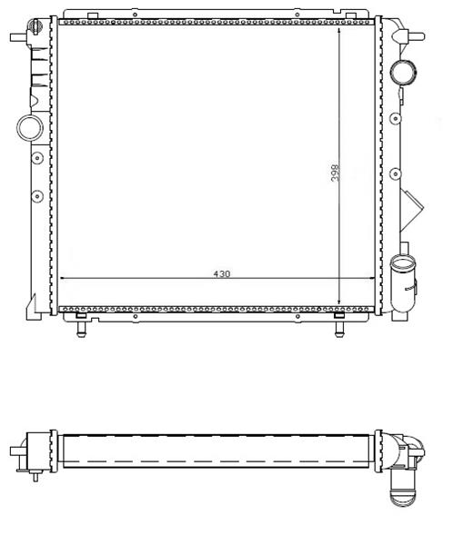 RADYATÖR R19 1.4 GTD-1.6 KARBÜRATÖRLÜ