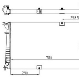 RADYATOR MECHANİCAL MT 780 470 34 TRAFİC II 2.0 DCİ 01 630709-93857125 2140000Q0D-4416965-8200465488