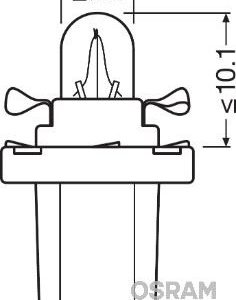 AMPUL 12V 1.2W PLS SOKETLI GOSTERGE - SİYAH -
