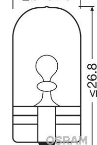 AMPUL 12V 5W BÜYÜK DİPSİZ GOSTERGE