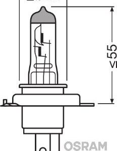 AMPUL 12V H4 60/55W 43T TIRNAKLI 7703097171