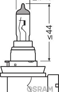 AMPUL 12V H8 35W NIGHT BREAKER LASER 150 GÜÇLÜ 20 BEYAZ IŞIK İKİLİ AMBALAJ