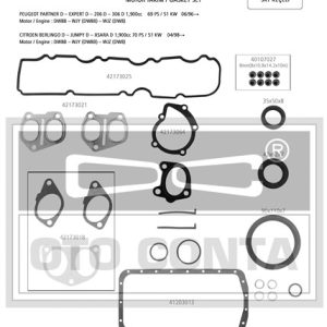 MOTOR TAKIM CONTASI SKC siz P206-P306-PARTNER-BERLINGO 1.9 DW8 VİTON KEÇELİ 0197X6