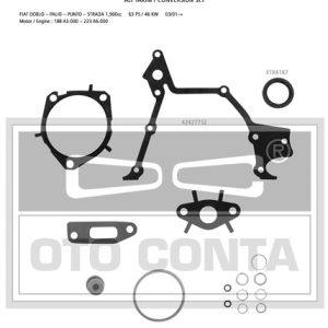 ALT TAKIM CONTA ASTRA H-VECTRA C-ZAFIRA B-DOBLO-BRAVA 1.9 CDTI-D-JTD Z19DTH-DTJ-DTL VITON KEÇELİ 1606253-1606257-71730404-71730213