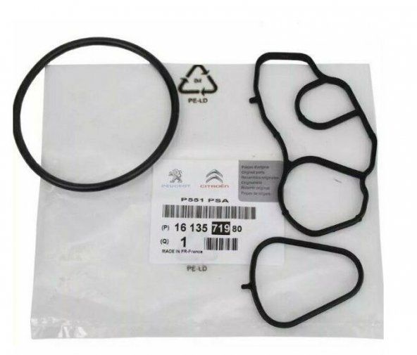 YAĞ SOĞUTUCU ORİNG CONTA SETİ ASTRA L-GRANDLAND-P207-P208-P308-P408-P508-P3008-P5008-PARTNER- BERLINGO-C3-C4-C5-DS3-DS4-DS5 1.4 16V EP3 1.6 16V EP6