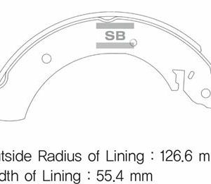 ARKA KAMPANA PABUÇ BALATA HYUNDAI H100 KAMYONET 04- / KIA BONGO. K2500 04- 5830544A40-5830534A10