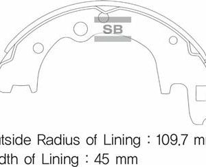ARKA KAMPANA PABUÇ BALATA HYUNDAI H100 2.6L KAMYONET 94-03 5830544A50-583054BA00