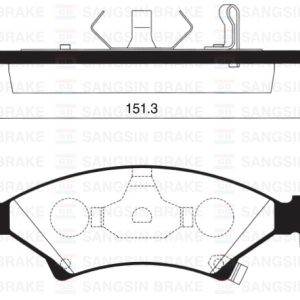 ÖN BALATA SEPHIA 1.5I 16V-1.8I 16V 96-98 GDB3224-GDB3096