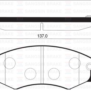ÖN FREN BALATA HYUNDAI SONATA 1.8L 2.0L 88-96 / ELANTRA 1.6L 1.8L 2.0L 90-00 /NISSAN ALTIMA 2.0L CA20 A31 89-94 5810138A40-581012DA20-WVA21725