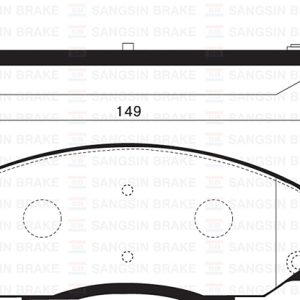 ÖN FREN BALATA HYUNDAI STAREX 2.5L D4CB LİBERO 01- / H-1 2.5L D4CB CRDi 140hp 06- / SANTAFE 2.0L D4EA CRDi 01-05 581014AA90-5810147A00-581014AA26