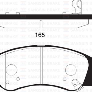 ÖN FREN BALATA KIA CERATO 2.0L D4EA dizel 04-06 / 1.6L G4EE benzinli 05- 581012FA10-581012FA20