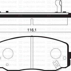 ÖN FREN BALATA HYUNDAI i10 1.1L CRDI 08- / KIA PICANTO 1.0L 1.1L 04-11 581010XA10-581010XA01