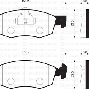 ÖN FREN BALATA FIAT PALIO WEEKEND 96- / ALBEA 01- / DOBLO 00-