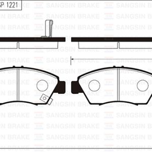 ÖN FREN BALATA BÜYÜK TİP HONDA CIVIC 1.6L B16A2 VTEC 16v 160hp 96-98 / 1.4L D14 3 kapı - hatchback 01-05 kalınlık : 16.00 mm