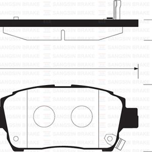 ÖN FREN BALATA TOYOTA YARIS 1.3L 2NZ-FE NCP10 japon üretim 99-02 abs li araçlar için