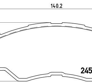 ÖN FREN BALATA TOYOTA HILUX 2.5L 2KDFTV KUN15 VIGO 4x2 08-09 044650K160-04465YZZQA-044650K010