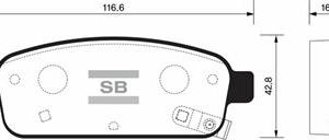 ARKA FREN BALATA OPEL ASTRA J 09- / MOKKA 12- / ZAFIRA C 12- / CHEVROLET CRUZE 1.6L J300 09- / AVEO HB 13- 95516192-1605262-13473427-95530021