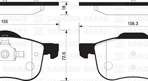 ÖN FREN BALATA SUZUKI GRAND VITARA 2.0L J20A SQ420 5 kapı 98-05 / VITARA 2.0L H20A SV620 V6 94-98 5520077E00-5520065D31-5520065D10