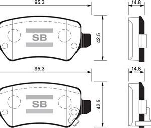 ARKA FREN BALATA KIA CEED 1.4L 1.6L GDI. CRDI 12- / VENGA 1.4L 1.6L 09- / HYUNDAI ix20 1.4L 10- / OPEL ASTRA G H 98- / MERIVA 03- / ZAFIRA 00- /
