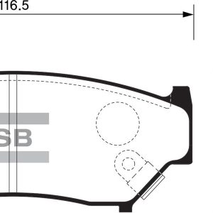 ÖN FREN BALATA SUZUKI VITARA 1.6L G16B 5 kapı 16v 92-01 / GRAND VITARA 1.6L G16B SQ416 3 kapı 98-05 / GRAND VITARA 1.6L M16A JB416 3 kapı 06-