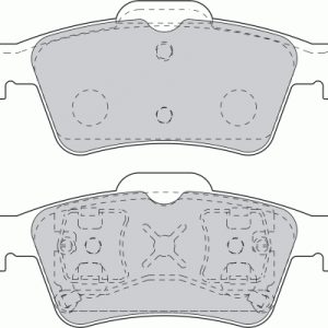 ARKA FREN BALATA FORD FOCUS II 05- / CONNECT 06- / C-MAX 06- / NISSAN PRIMERA P12 02- / RENAULT LAGUNA II 01- / MEGANE II / LATITUDE / OPEL VECTRA