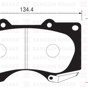 ÖN FREN BALATA TOYOTA HILUX 3.0L 1KD-FTV KUN26 4x4 09-11 / LAND CRUISER 4.0L 1GR-FE GRJ150 09- 3.0 L 1KD-FTV KDJ120 PRADO D-4D 03-09 / MITSUBISHI