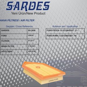 HAVA FİLTRESİ FORD FIESTA VII-PUMA 1.0L 20 L1B1-9601-AB-2380393
