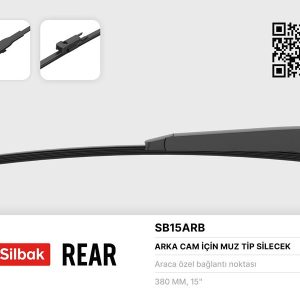 SİLECEK SÜPÜRGESİ ARKA MUZ TİPİ 380mm VITO 09/10