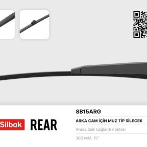 SİLECEK SÜPÜRGESİ ARKA MUZ TİPİ 380MM AUDİ Q5 FYB 05/16