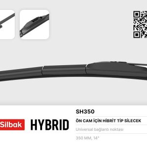 SİLECEK SÜPÜRGESİ HYBRID TİPİ 350mm ÜNİVERSAL