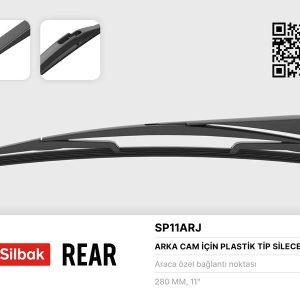 SİLECEK SÜPÜRGESİ ARKA PLASTİK TİP 260MM MERCEDES-BENZ B-CLASS 09/11
