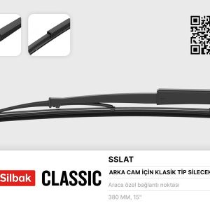 SİLECEK SÜPÜRGESİ 385MM ARKA CAM SİLME SİSTEMİ KARTAL SLX