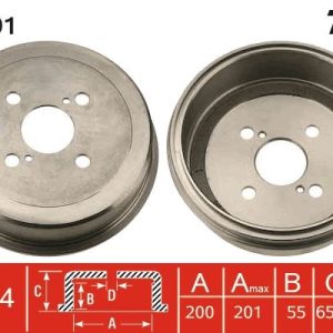 ARKA FREN KAMPANASI COROLLA-CAMRY-CORONA-CARINA 95