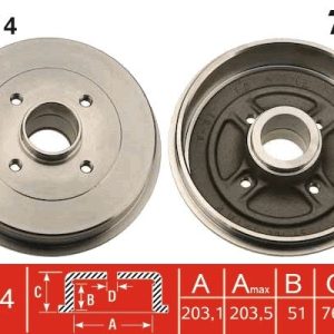 ARKA FREN KAMPANASI MEGANE I-CLIO II SYMBOL II-LOGAN MCV-SANDERO ABS SİZ 1.2-1.6-1.5-TWNG II